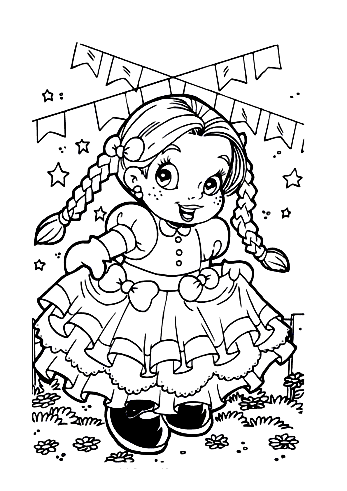 Desenhos para colorir com Festa Junina - Atividades para crianças